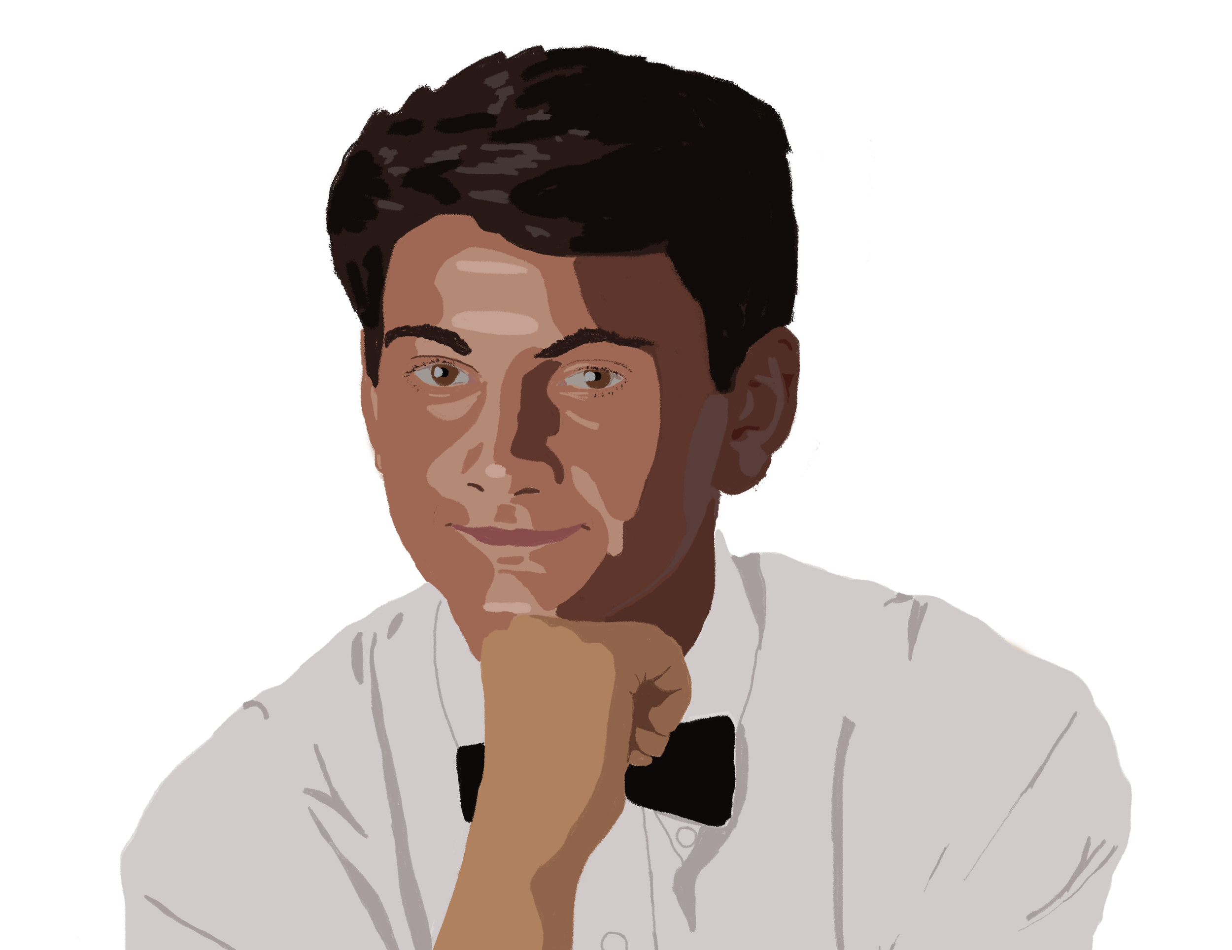 Line art illustration of Shane